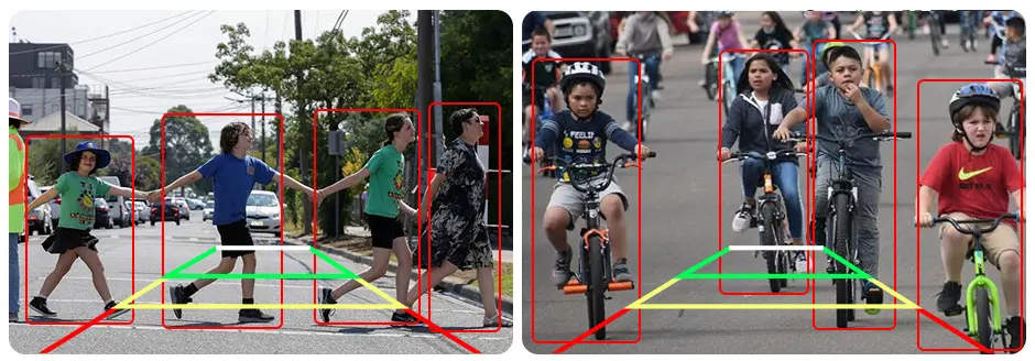 Camera attached to rear of bus for wide safety coverage