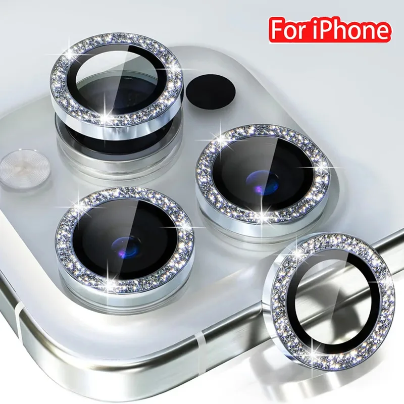Glitter Bling Metal Camera Lens Protector Cover