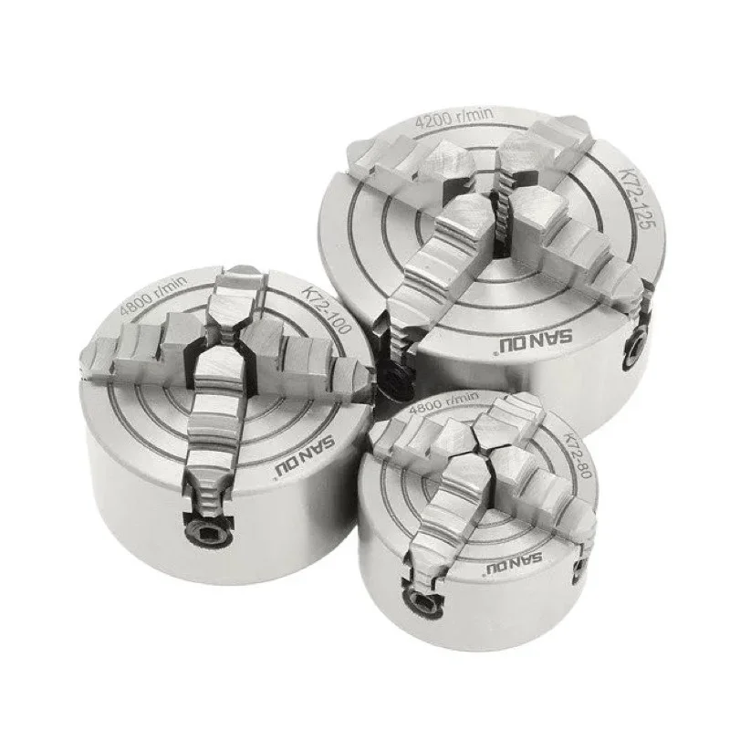 SANOU Chuck 4 Jaw 3-10Inch Lathe Independent Reversible Jaw