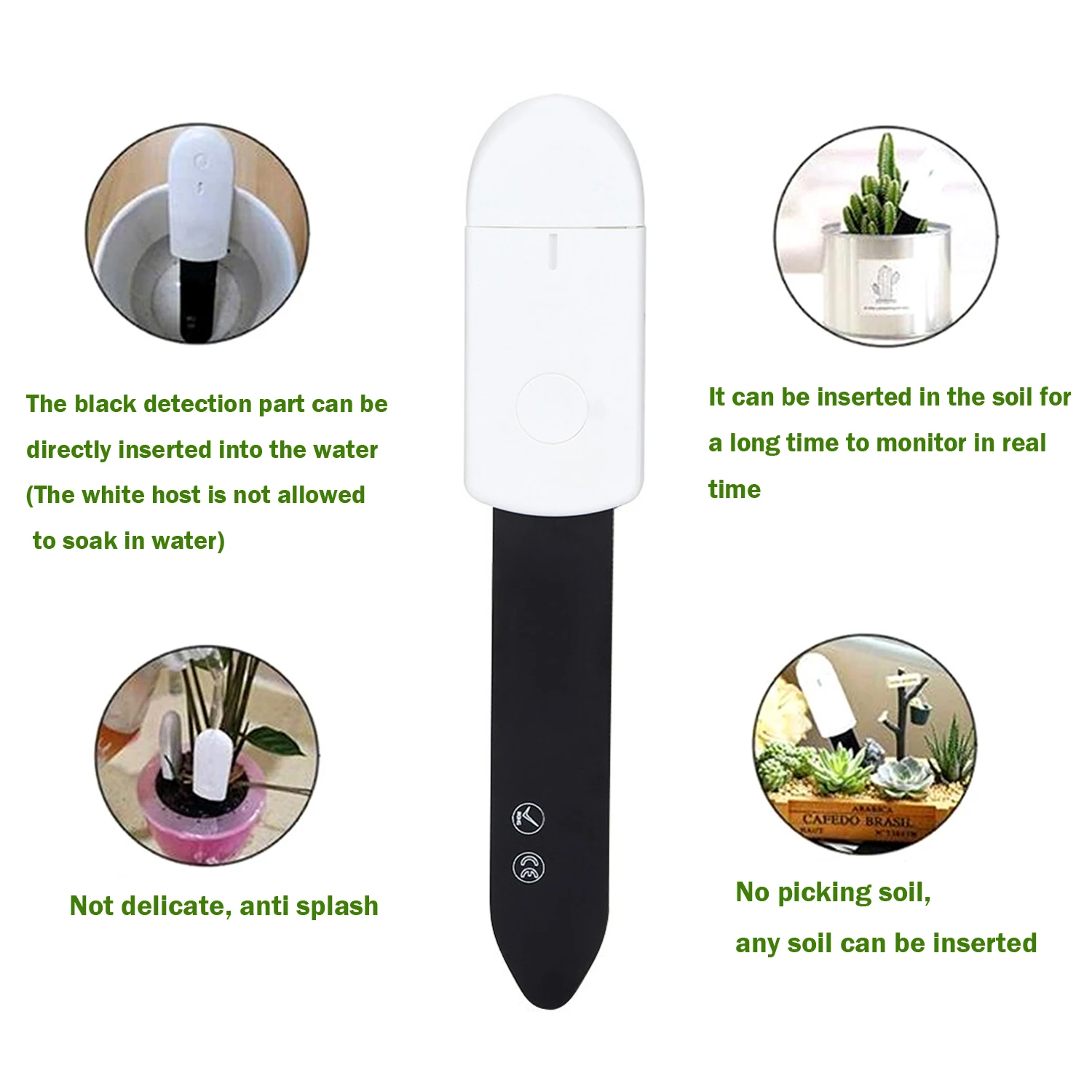 Intelligent Soil Moisture Tester Humidity Meter Farm Lawn Plants Flower Soil Monitor Hygrometer Convenient Gardening Tool
