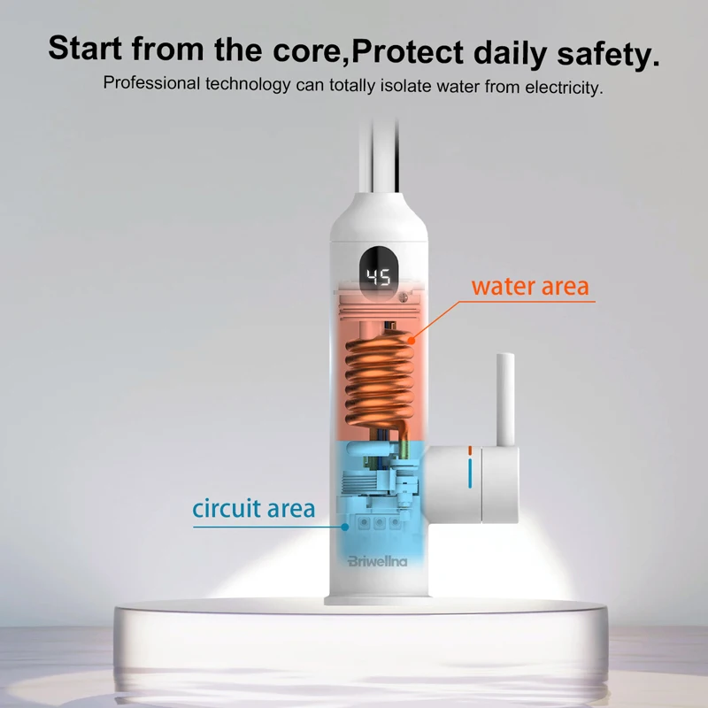 Briwellna 3.2KW سخان المياه السخان الفوري صنبور ال...