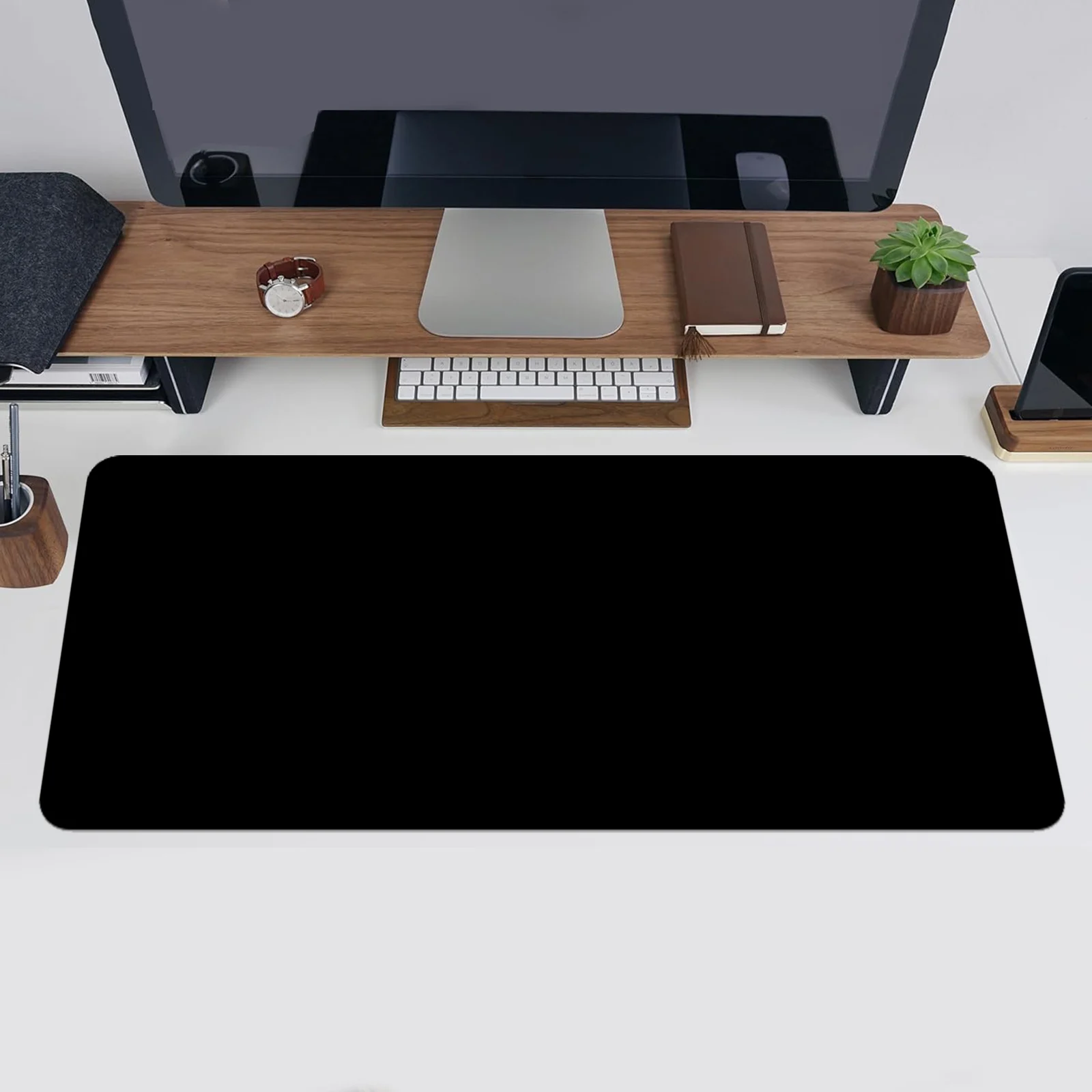 PU Leather Desk Pad with Suede Base, Multi-Color Non-Slip Mouse Pad, Waterproof Desk Writing Mat, Large Desk Blotter Protector
