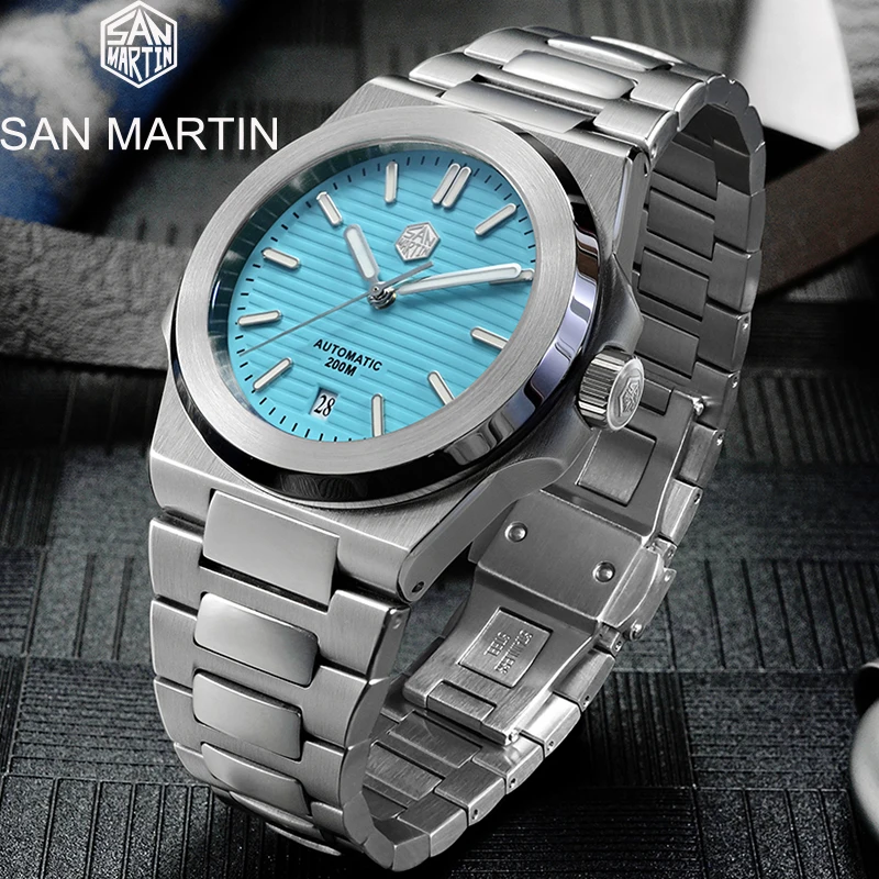 

San Martin 42mm Top Brand Men Watch Fashion Classic Luxury Automatic Mechanical Diving Watches Sapphire Waterproof 200m Relogio