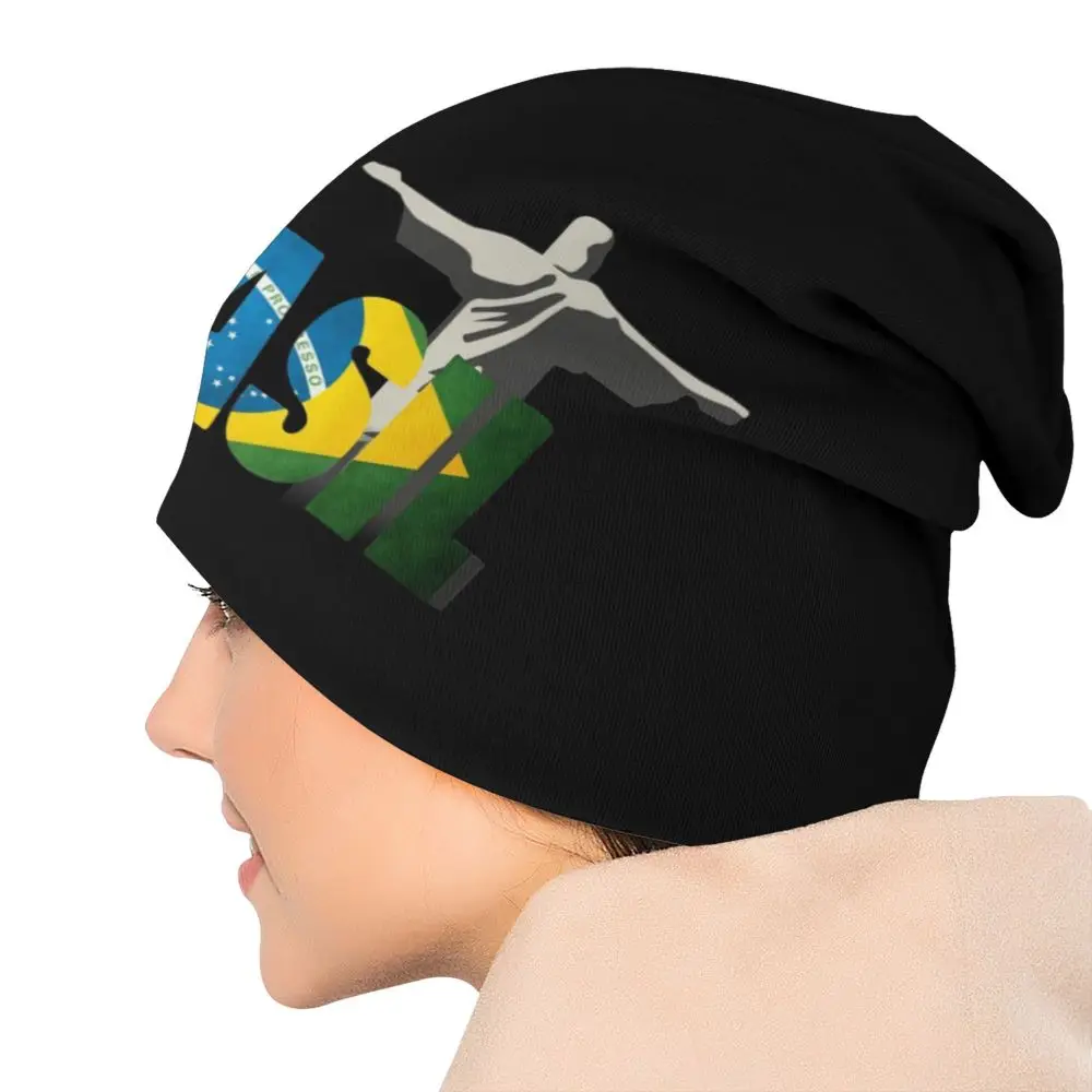 Benutzerdefinierte Brasilien Flagge Motorhaube Hut Stricken Hut Männer Frauen Coole Unisex Warme Winter Beanies Kappe – Detail 40