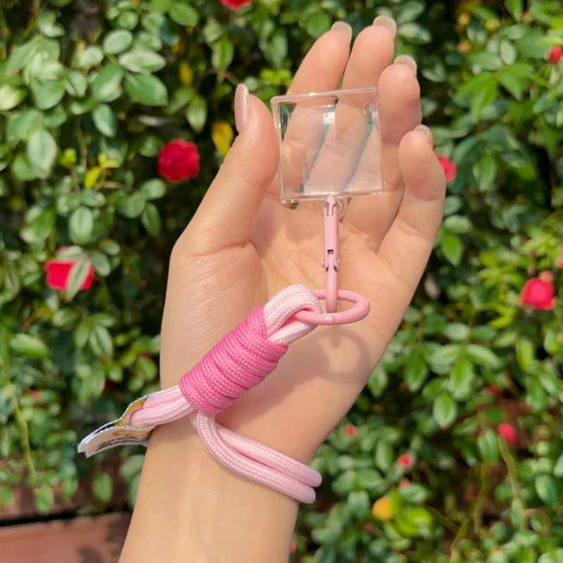 Blank Acrylic Pixel Filter Keychain Pixel Prism Lens Photography Filter Creative Pixel Mosaic Block Art Portable Pendant Keyring