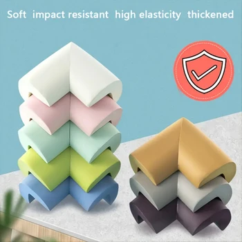 Safe and Soft Kids' Protective Cushion Guard for Baby Toddler - Child Proofing Edge Bumper and Corner Guards Kit for Home Desk - 2