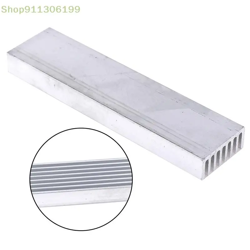 1Pc Aluminum Heat Sink 100*25*10mm Cooling For High Power LED Light Hardware Accessories Aluminum Heat Sink