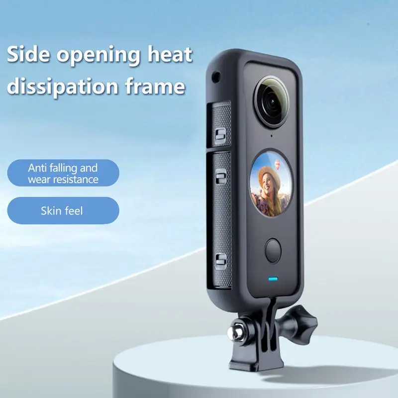 Insta360x2 용 보호 프레임 하우징 커버 케이스 프레임 어댑터 브래킷, 카메라 스포츠 액션 카메라 액세서리
