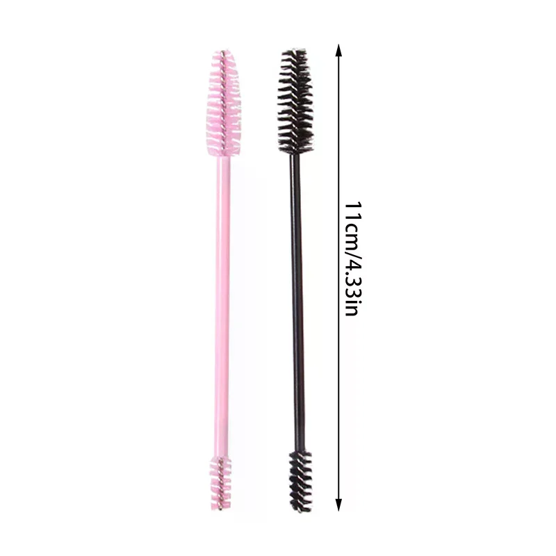 Double-Ended Makeup Eyelash Brushes Disposable Eyelash Brush Plastic Handle Mascara Wand Applicator Lashes Extension Tools