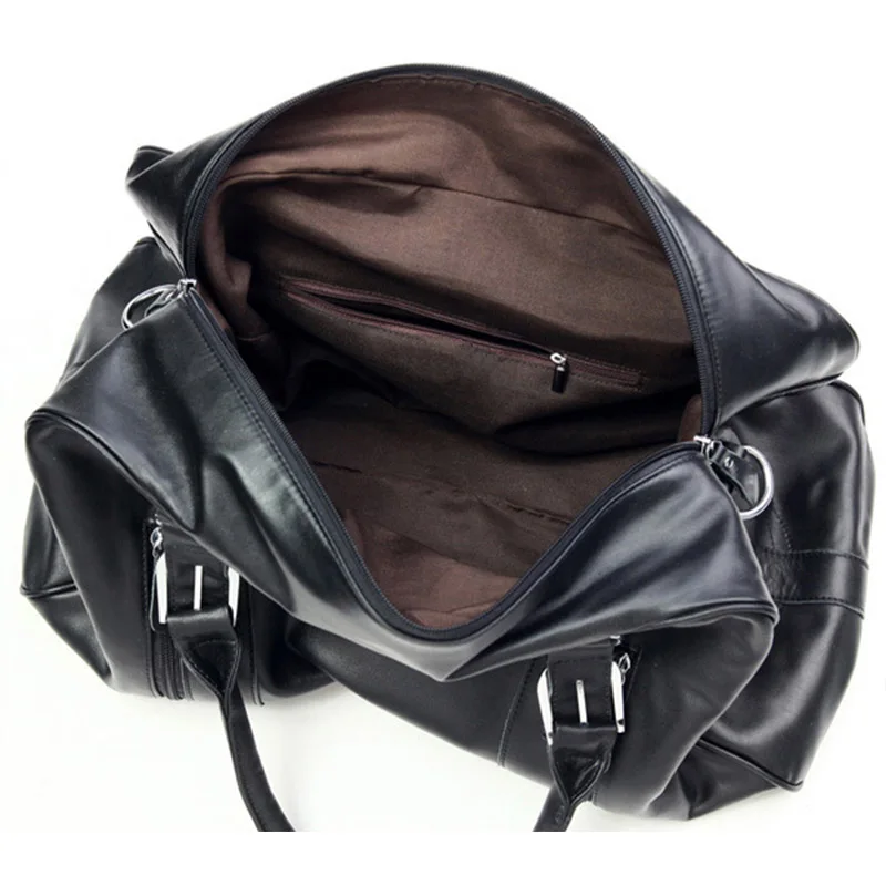 Genuine Leather Travel Boston Bag for Men Designer Luggage Bags Duffee Bag Leather Shoulder Messenger Handbags Weekend Bags