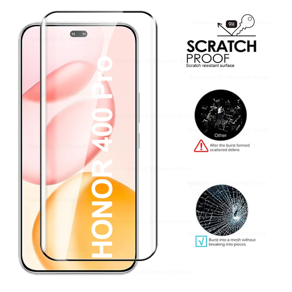 Premium 2-in-1 9D Curved Tempered Glass Screen and Camera Lens Protector, 6.7-Inch