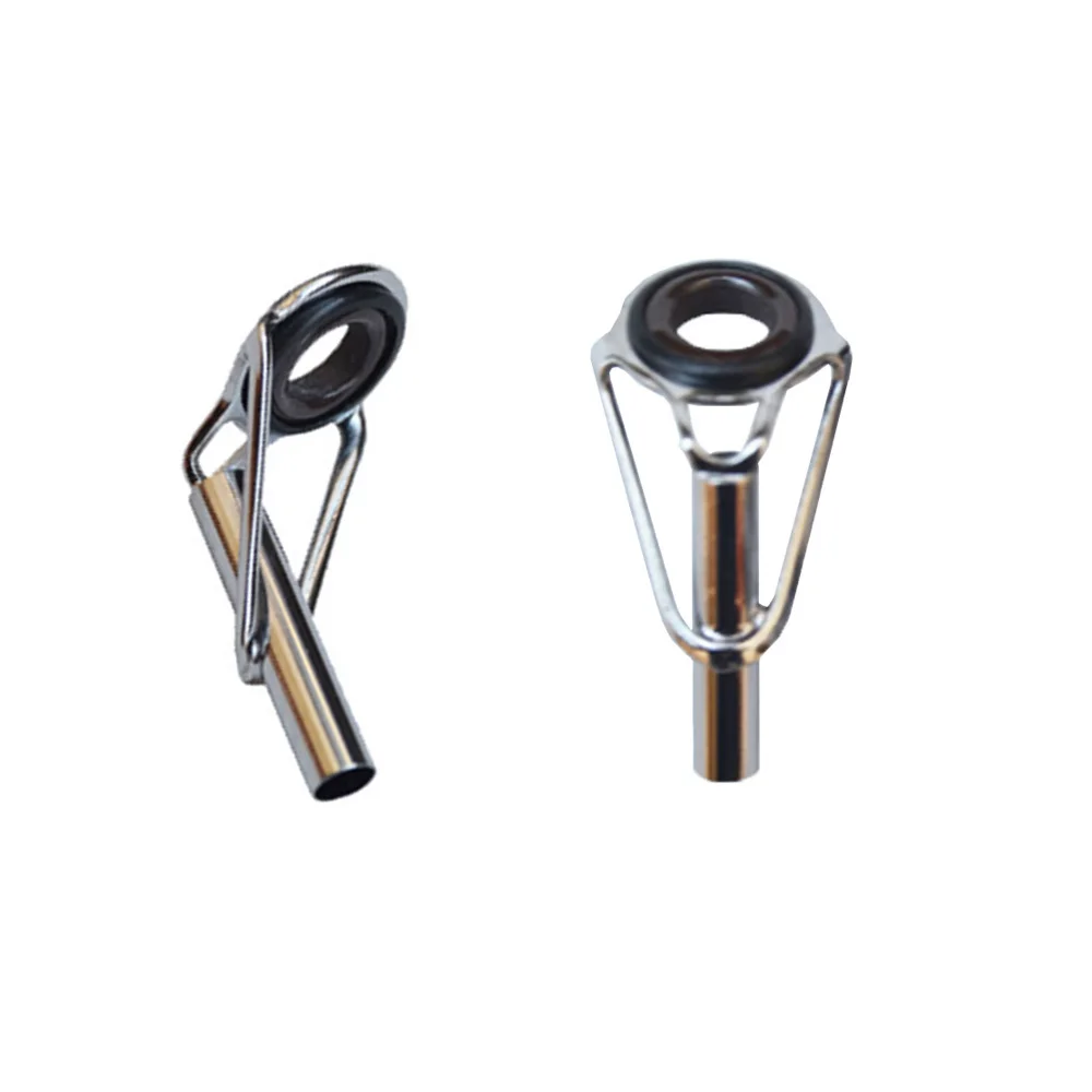 8pcs Stainless Steel Fishing Rod Tip Ring Eye Guide with Ring Repair