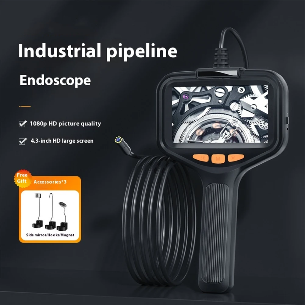 화면이 있는 단일 산업용 내시경 카메라 휴대용 자동차 검사기 조절 가능한 조명 휴대용 파이프라인 카메라 자동차 검사용