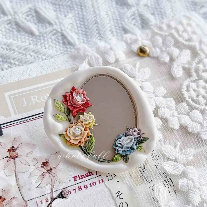 Creative Stamp Lacquer Stamp Head Sheep Bow Flower Sea Relief Koi Fish Carving Copper Head Diy Flower Border Cover