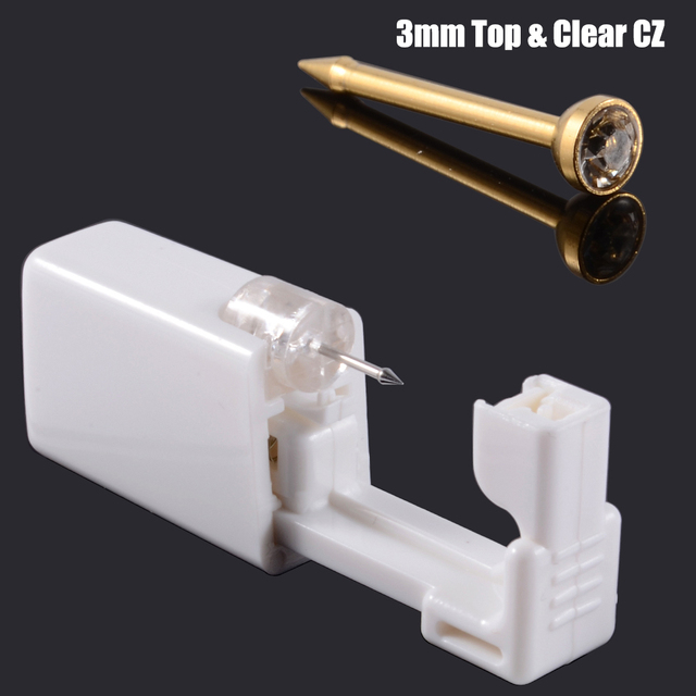 Unit Disposable Safe Sterile Piercing Unit For Gem Nose Studs Piercing Gun Piercer Tool Machine Kit Earring Stud Body Jewelry
