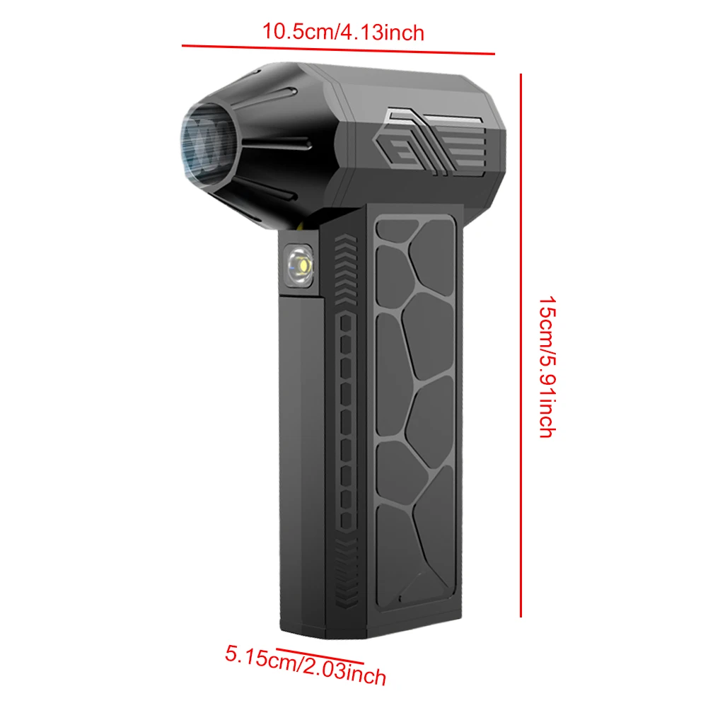 Mini Turbo Jet Fan 130000 RPM Strong Winds 50m/s Turbo Violent Fan 3000mAh Powerful Air Duster Blower Cleaner For PC Keyboard