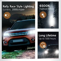 Philips LED 15000lm Ultinon Rally 3590 H4 H7 H8 H11 HB3 HB4 H19 HIR2 H1 Car Headlight 6500K White Max Power 180W 12V 4200K U359N 6
