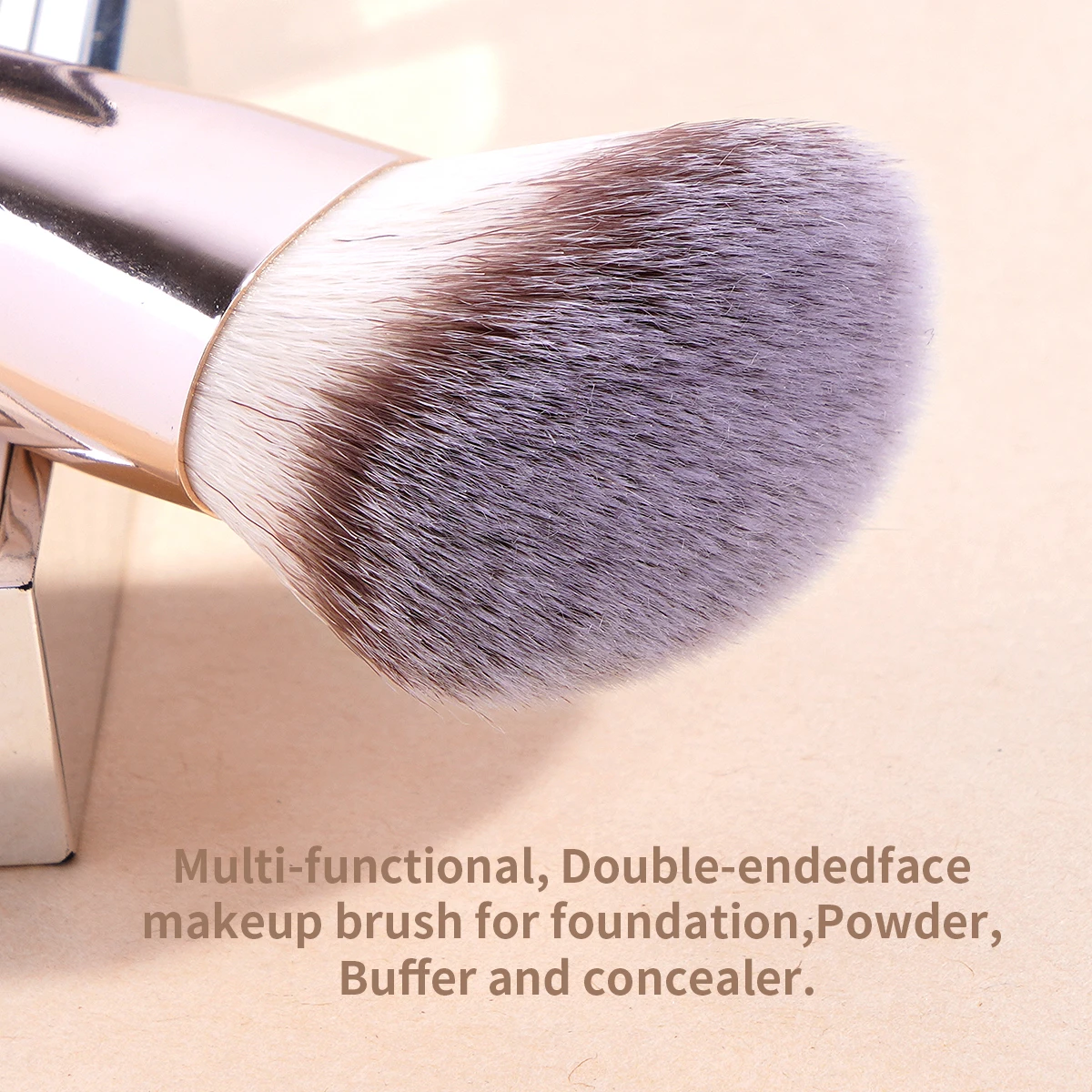 MAANGE 1PCS Foundation Makeup Brushes Double-Ended Contour Makeup Brush for Blending Liquid Cream Powder Cosmetic Make Up Tool 5