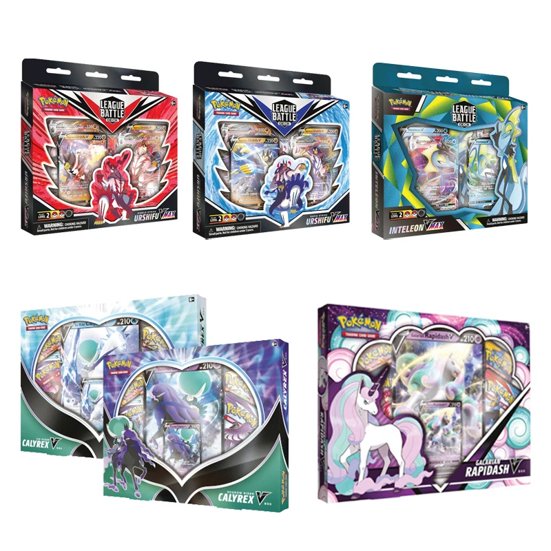 Original Pokemon Cards Ptcg Us Version Of English Card Combo Master Inteleon Galarian Rapidash Calyrex Vmax League Battle Deck Action Figures Aliexpress