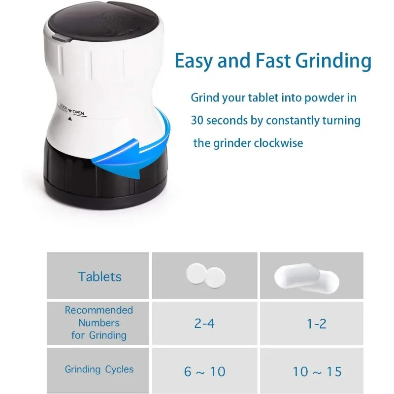 3 in 1 Ceramic Heart Pill Grinder Crusher Pulverize Pills Tablets Fine Powder with Pill Box Container pill grinder