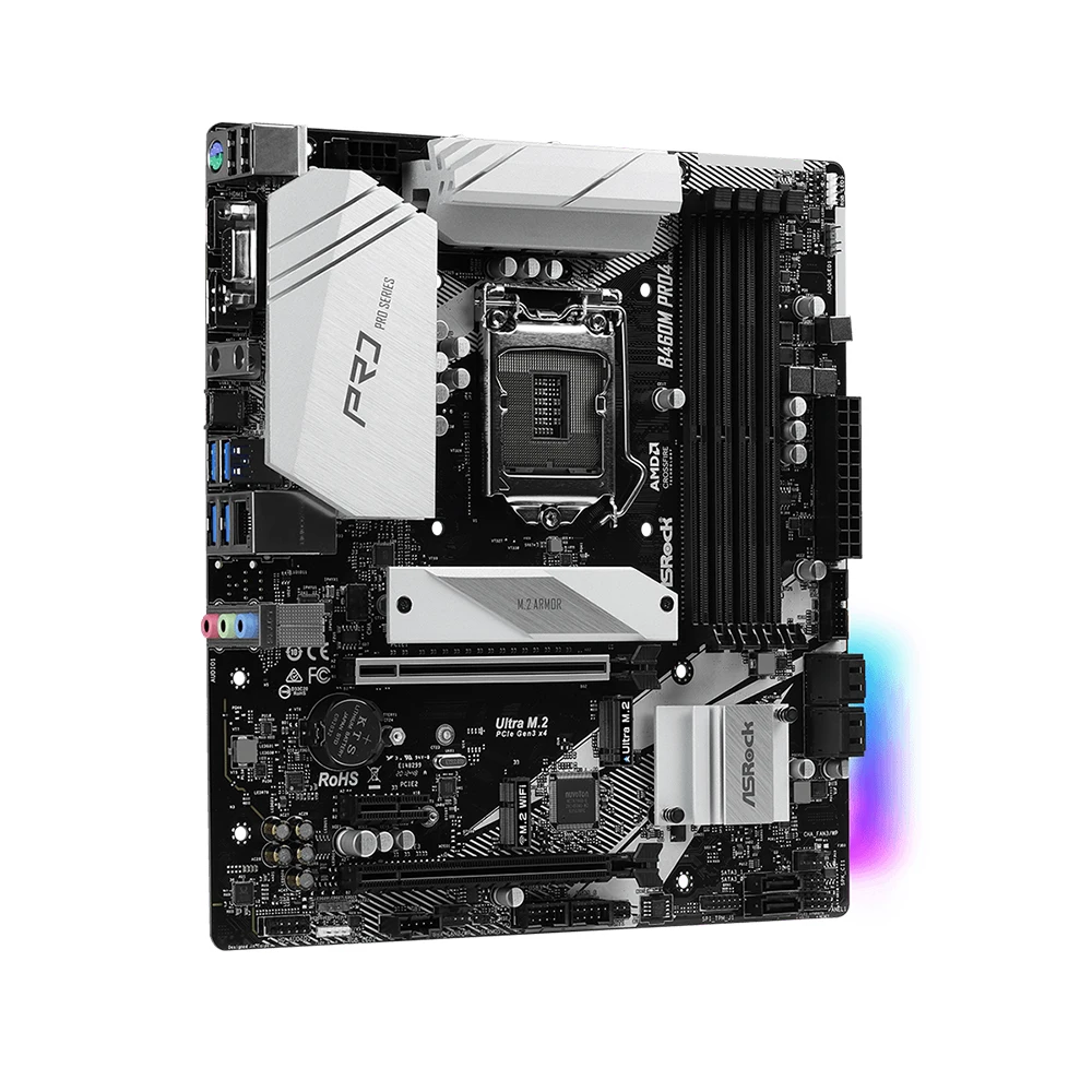 CPU Intel Core i5-10600K ASRock B460M Pro4 Amazon.com: ASROCK B460M PRO4 Supports 10th Gen Intel® Core