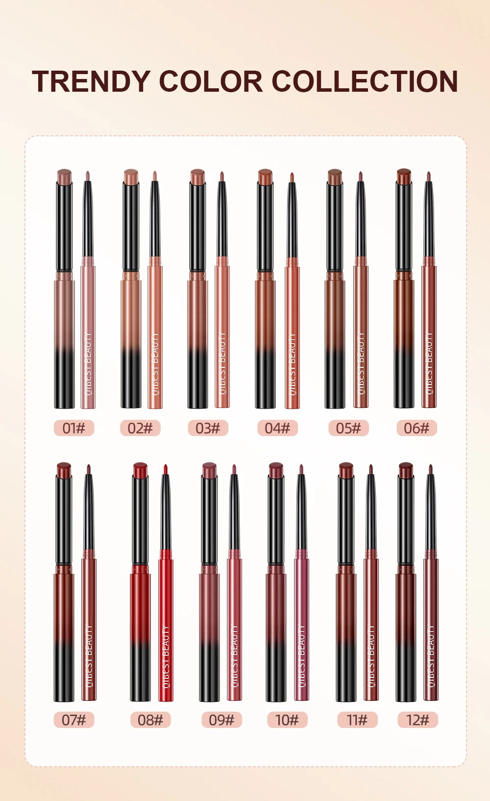 Langhaftendes Lippenstift- Und Lipliner-set In Nude Und Rot_voghion.com