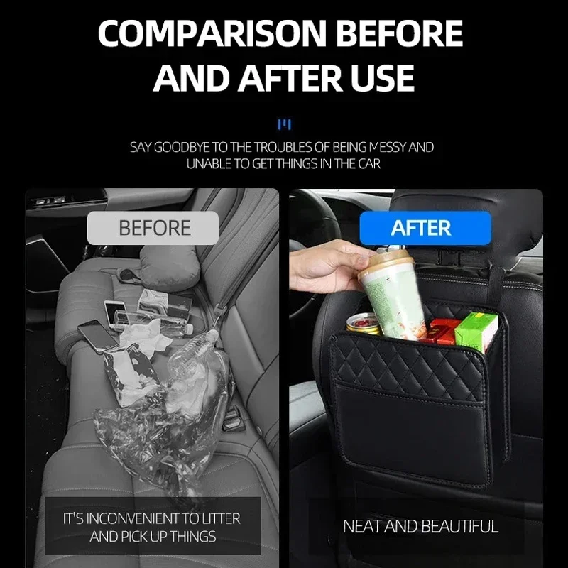 Leather Car Seat Storage Bag 4