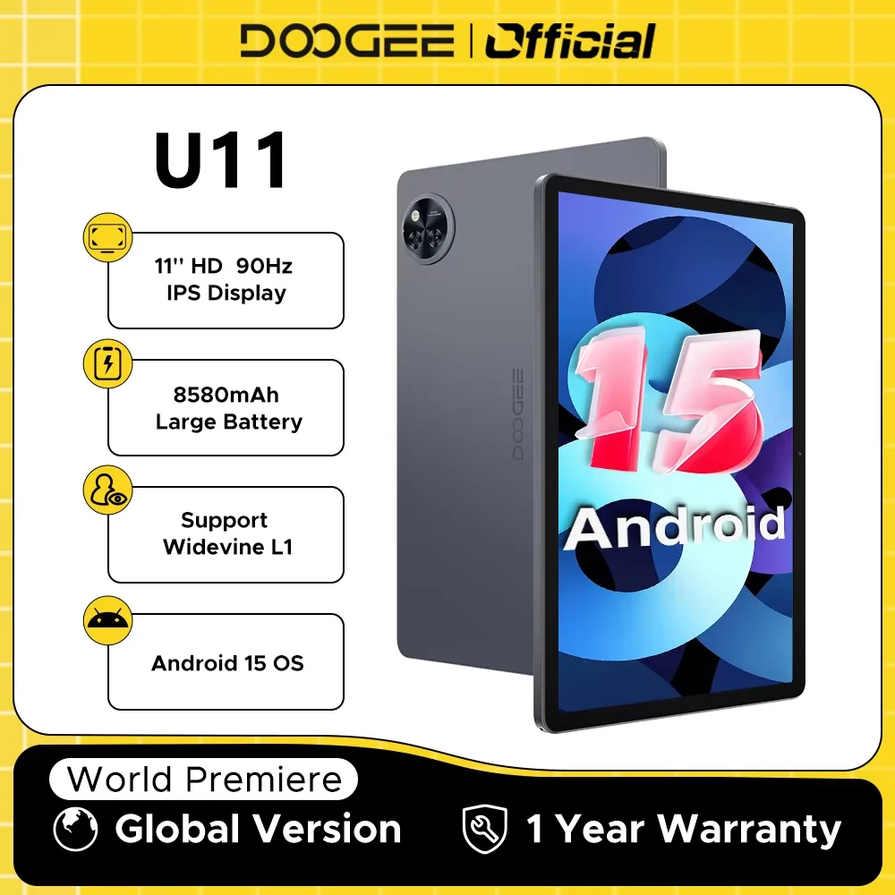 Global Version DOOGEE U11 Android 15 Tablet 11