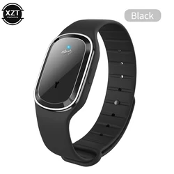Advanced Ultrasonic Mosquito Repellent Wristband for Indoor and Outdoor Use (Black)