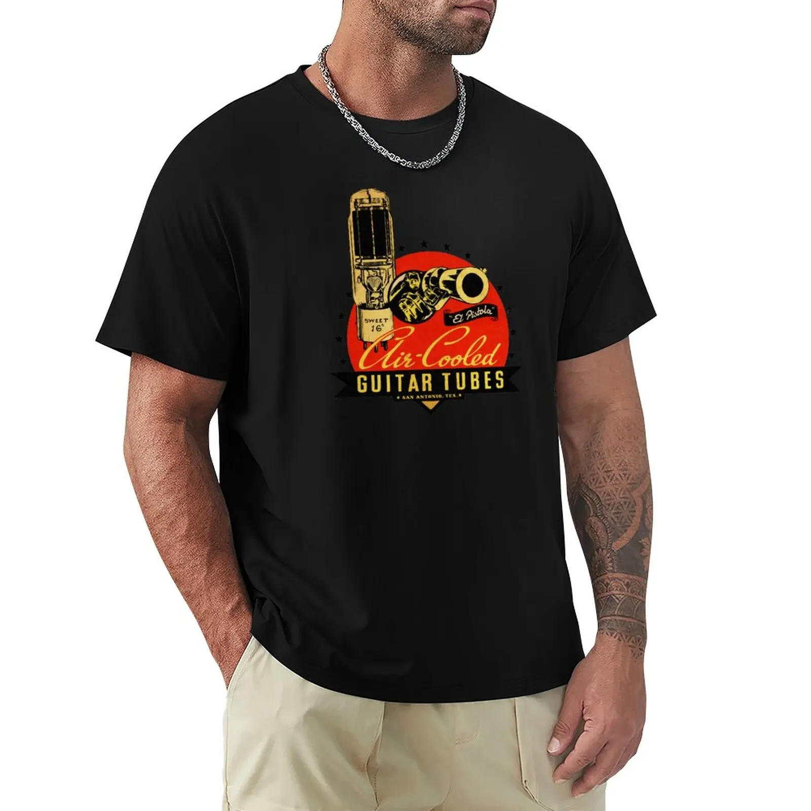 

Vintage Pistola Guitar Tubes T-Shirt new edition cute clothes sweat shirts, men