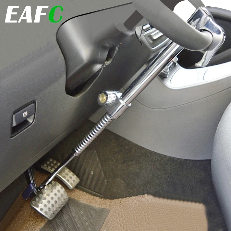 General Motors Brake Lock Steering Wheel Lock Retractable Double Hook Car Clutch Pedal Lock Security Anti-theft Auto Parts