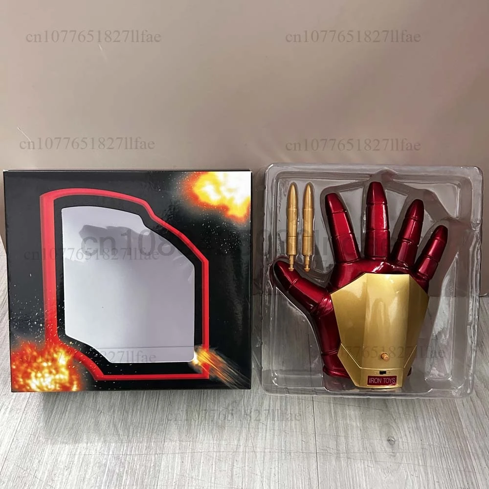Hot Iron Man Helmet Cosplay 1:1 Light Led Wearable Mask Gloves Glowing Eyes Adult Child PVC Action Figure Toys Christmas Present