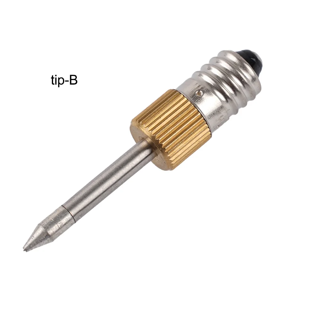 1pc Welding Soldering Tips Soldering Iron Heads Replacements Threaded Soldering Tips Fits For E10 Interface Soldering Irons