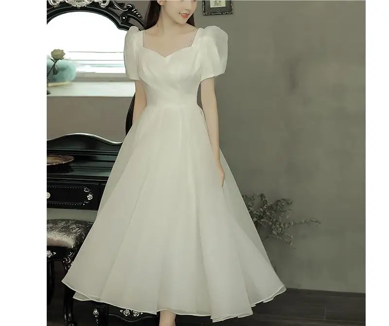 

Wedding dress white simple