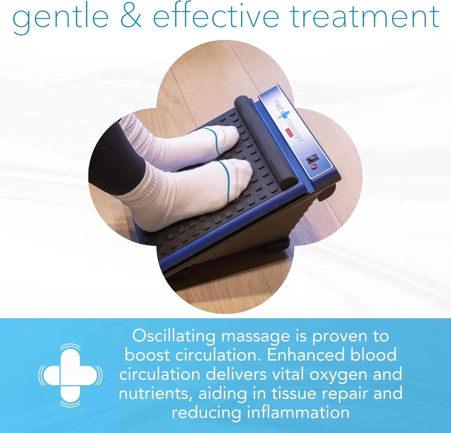 Classic Foot Deep Tissue Massage Therapy, at-Home Massager, Dual Speed, Portable & Compact, Fast Relief fro