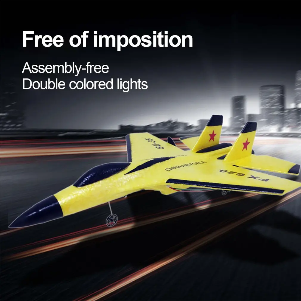 FX-620 SU-35 RC Remote Control Airplane 2.4G Remote Control Fighter Hobby Plane Glider Airplane EPP Foam Toys RC Plane Kids Gift 3