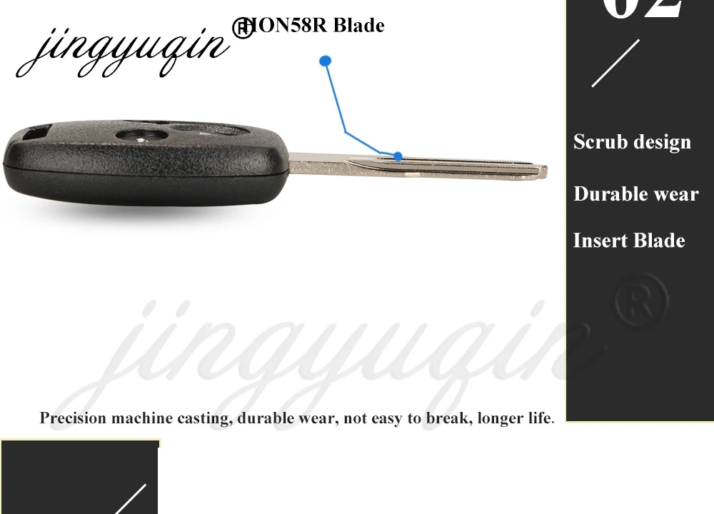 Jingyuqin Für Honda CR-V Civic Accord Odyssey 200 2001 2002 2003 2004 2005 2006 Auto-Fernbedienungsschlüssel G8D-382H-A ID13 Chip 433 MHz – Detail 7