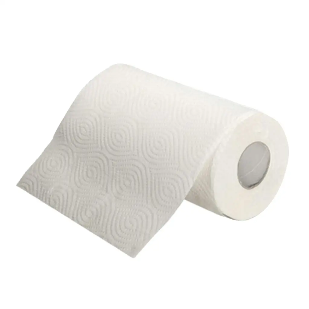 2 Ply Natural Wood Pulp Toilet Paper Napkin Tissues, Soft Clean White Paper Towels for Home Kitchen