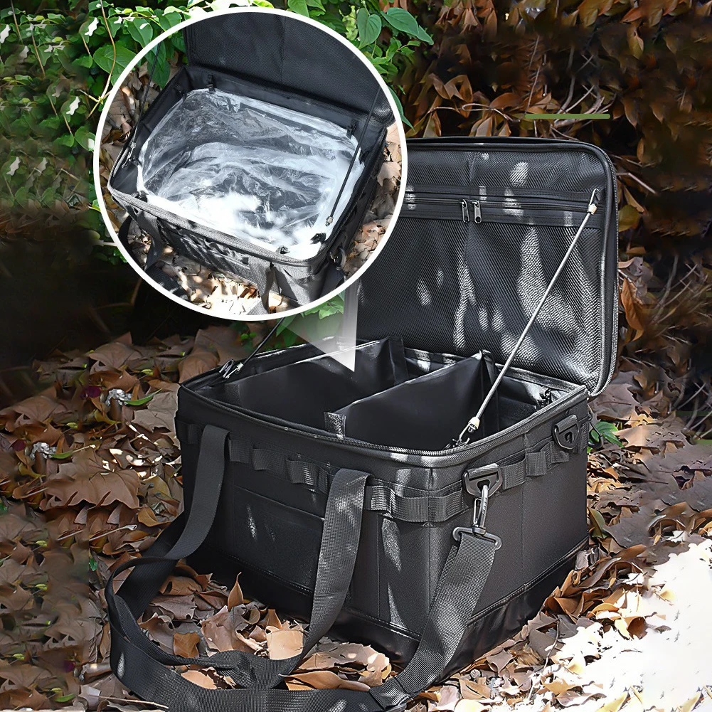 Outdoor Camping Storage Bag 32/47L Cooler Bag Travel Camping Box Multifunctional Lunch Thermal Picnic
