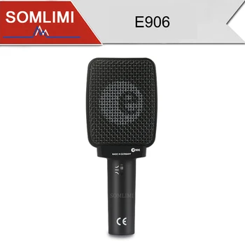 드럼 기타용 SOM E906 슈퍼 카디오이드 다이나믹 악기 마이크, 전환 가능한 존재 필터 포함