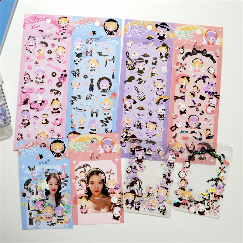 Korean Photocard Stickers  Stationery Sticker - 8 Sheets Stickers Photo  Albums - Aliexpress