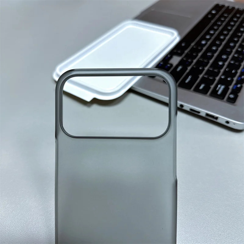 Frameless Ultra Thin Translucent Bumper Case - Matte Hard Plastic Cover
