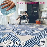 Ins French Fluffy Rugs for Bedroom Modern Furniture Living Room Decor Floor Mat Fluffy Cloakroom Carpet Soft Non-slip Lounge Rug 1