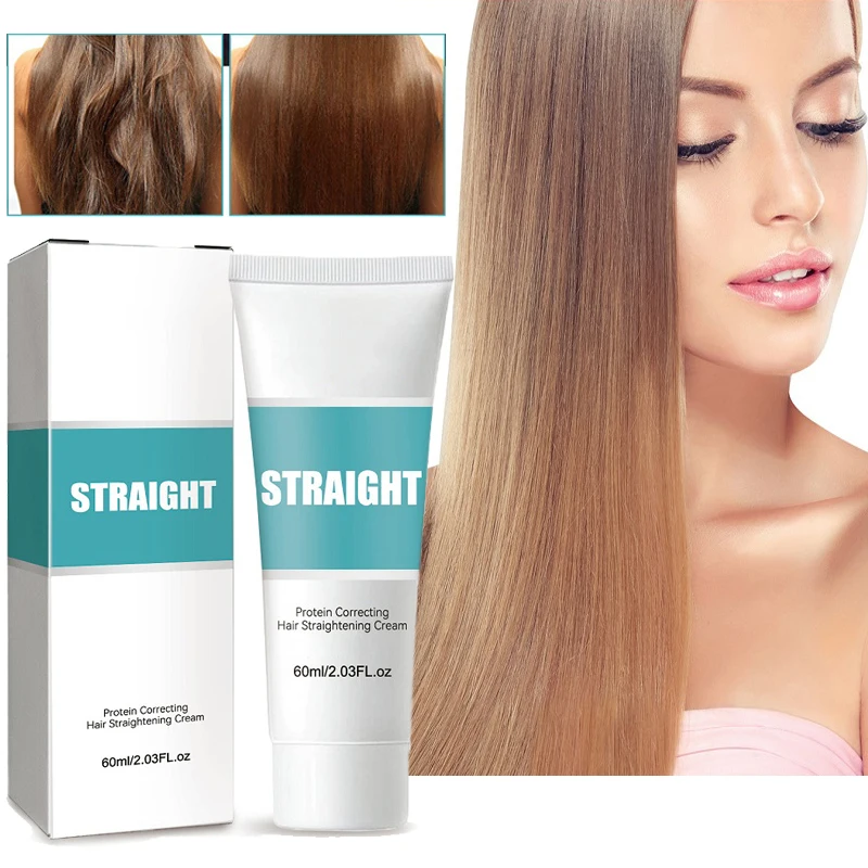 

60ml Protein Correcting Hair Straightening Cream Replenish Hair Nutrition Moisture Does Not Hurt Hair Easily Soften Care Cream