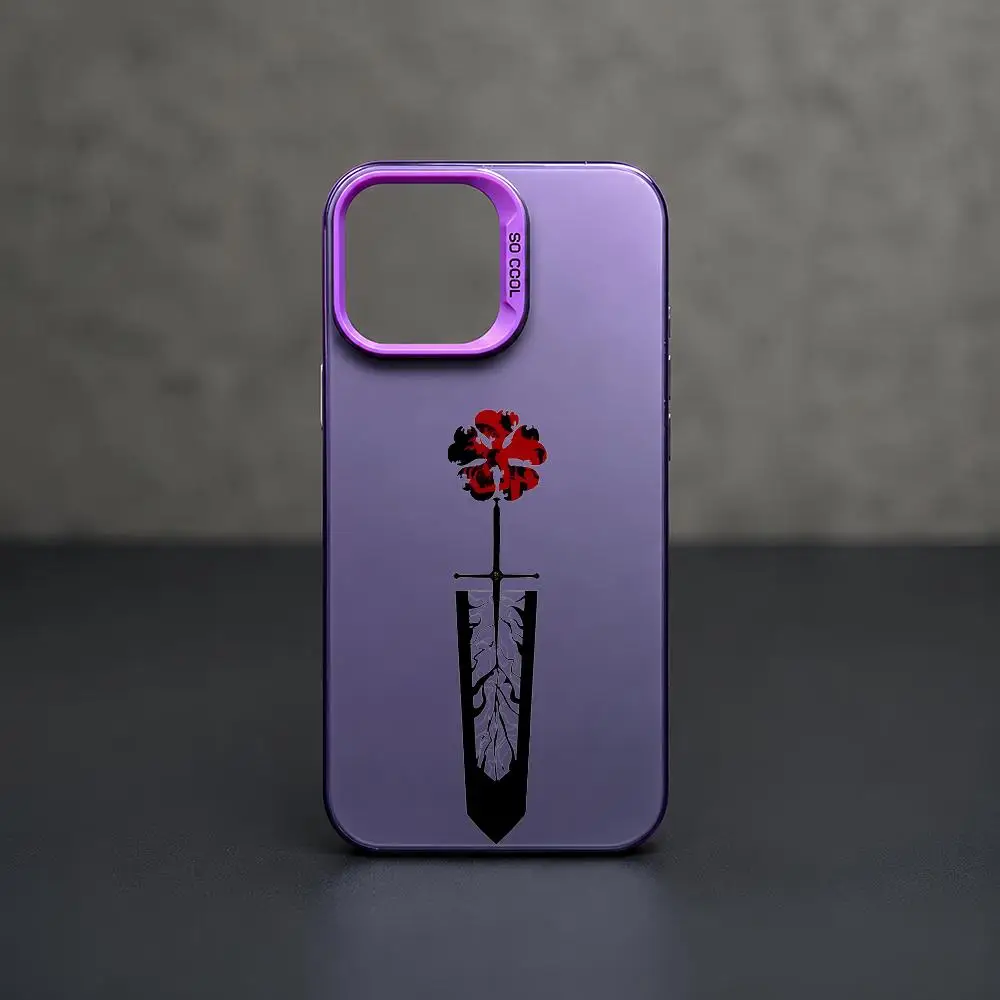 Black Clover Logo Shockproof Color Gradient TPU Phone Case