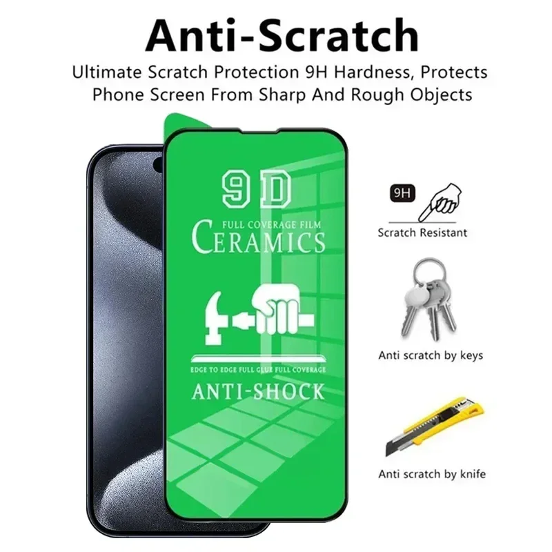 5-Pack HD Soft Ceramic Screen Protectors - Universal Fit