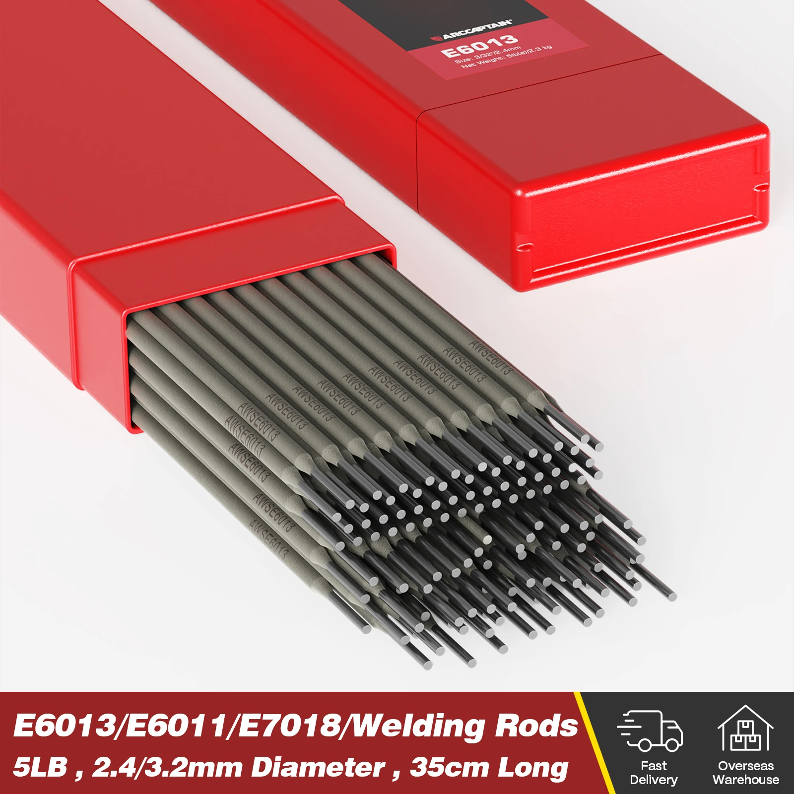 ARCCAPTAIN E6013 E6011 E7018 Varillas de soldadura Varillas de soldadura de acero al carbono Electrodos 2,4 mm 3,2 mm Varilla de soldadura Consumibles de soldadura de arco