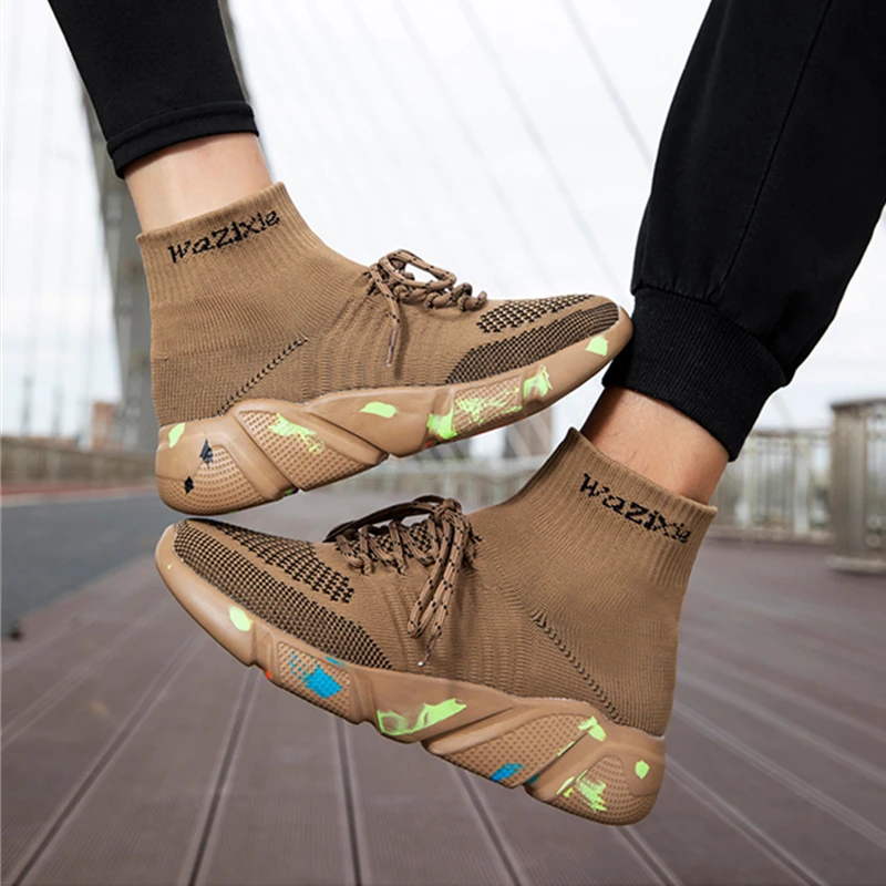 New Unisex Fashion Sneakers Women Sock Boots Shoes Ladies Casual Loafers Student Sports Shoes Woman Men Shoes Plus Size Boots