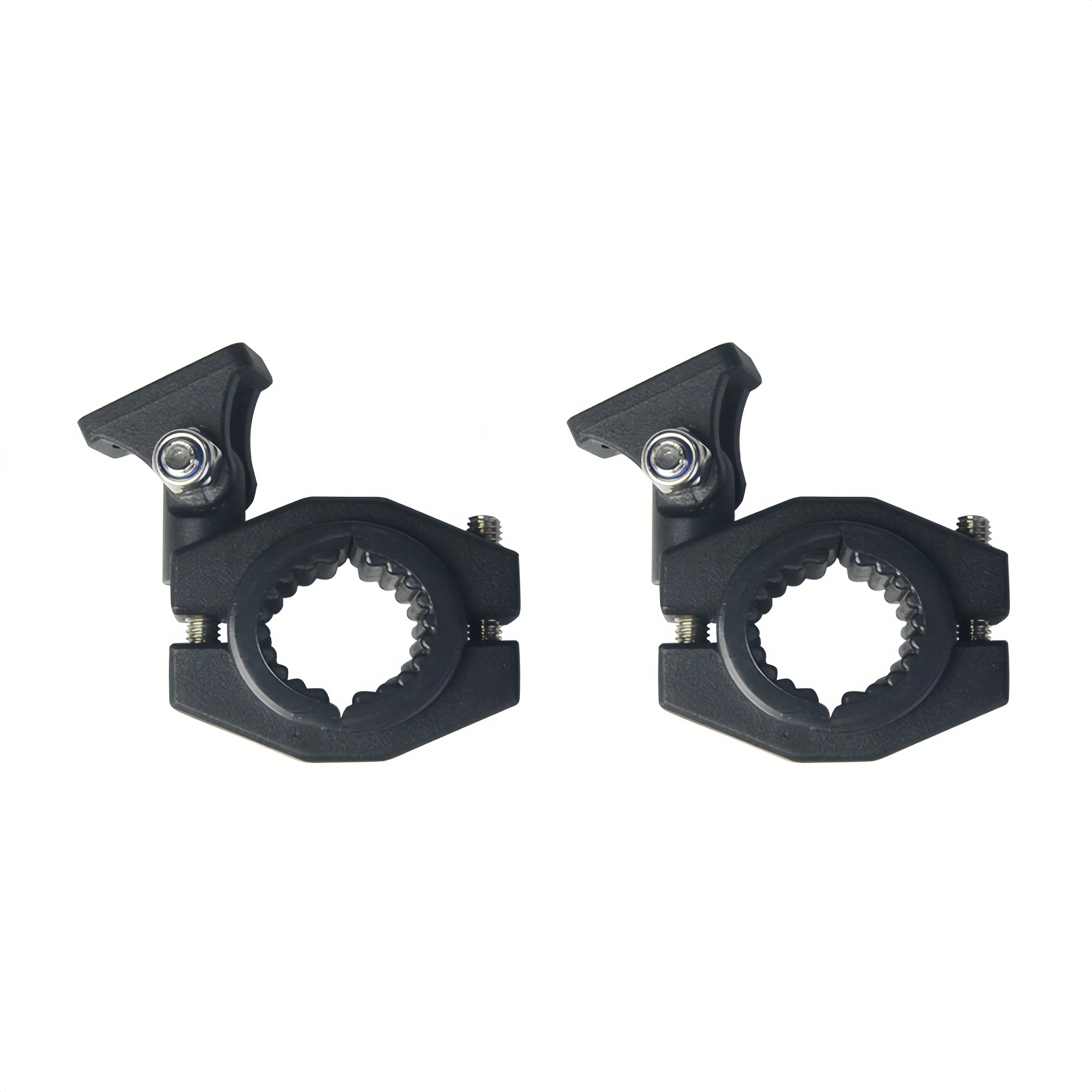 Motorcycle LED Headlight Spotlight Mount Bracket Adjustable Fog Light Auxiliary