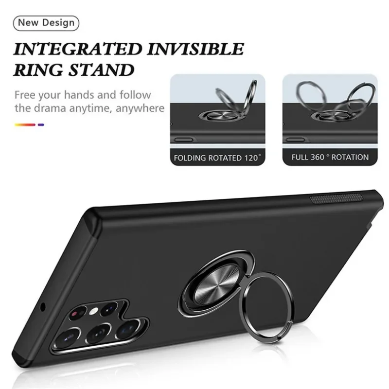 Universal Ring Holder Phone Case with Enhanced Grip and Protection